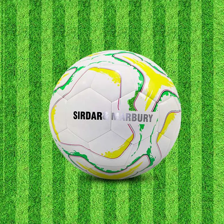 SIRDAR Size 4 5 Size Soccer PU Seamless Thermal bonding Unisex Yellow White-5