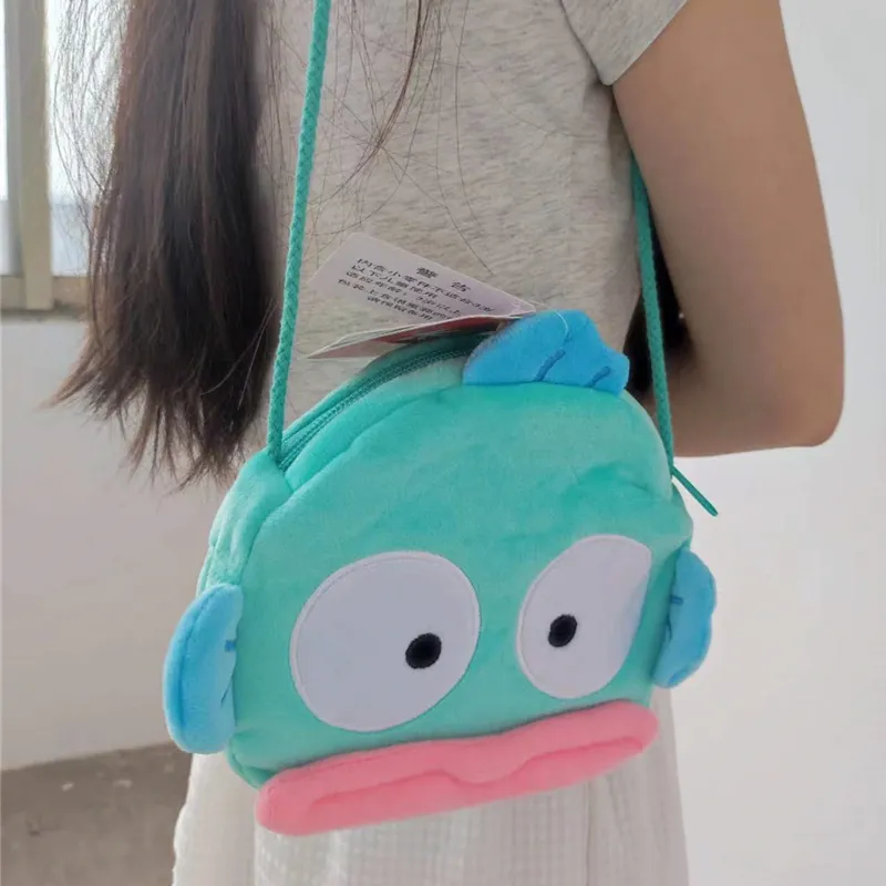 Sanrio Plush/Velvet/Fabric Shoulder Bag Crossbody Bag Regular Women's Green-6