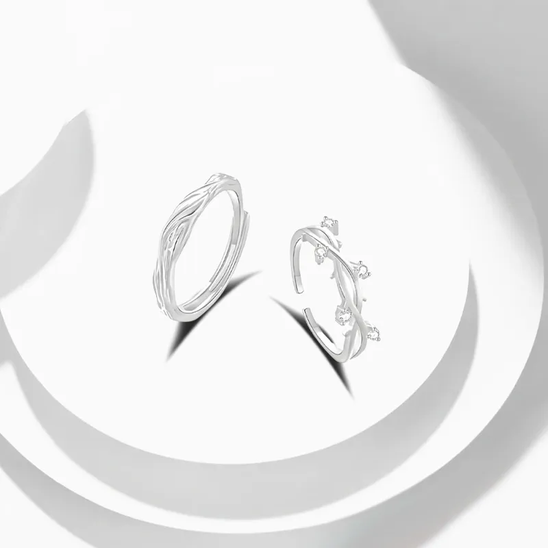COPI Alloy Synthetic Cubic Zirconia Rings Unisex-1