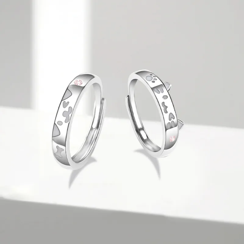 COPI Glass Cat Eye Rings Unisex-2