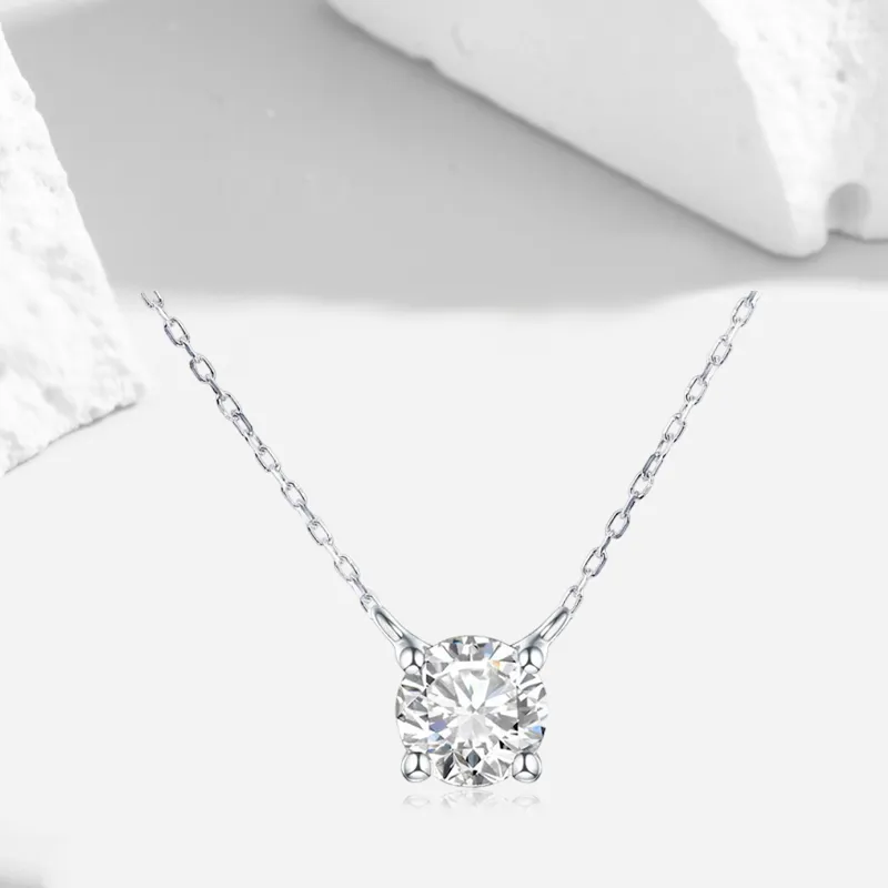 COPI S999 Fine Silver/Synthetic Cubic Zirconia Necklaces Unisex-1