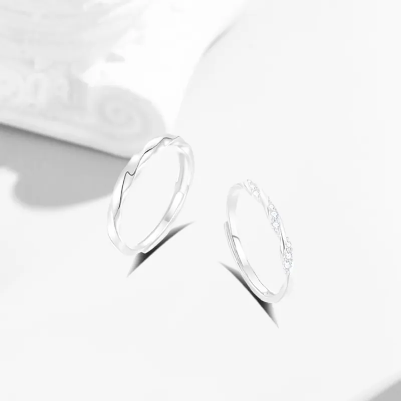 COPI Synthetic Cubic Zirconia Rings Unisex-1