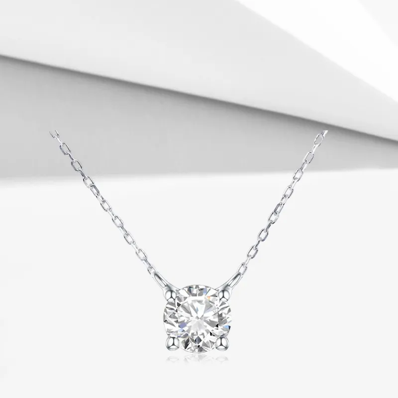COPI S999 Fine Silver/Synthetic Cubic Zirconia Necklaces Unisex-2
