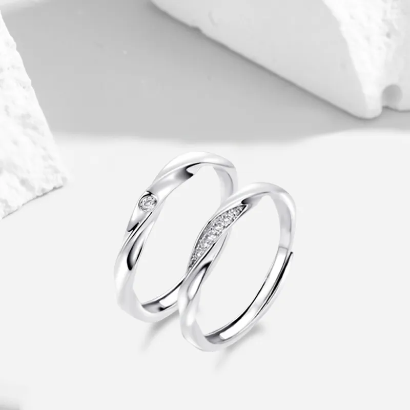 COPI Synthetic Cubic Zirconia Rings Unisex-2