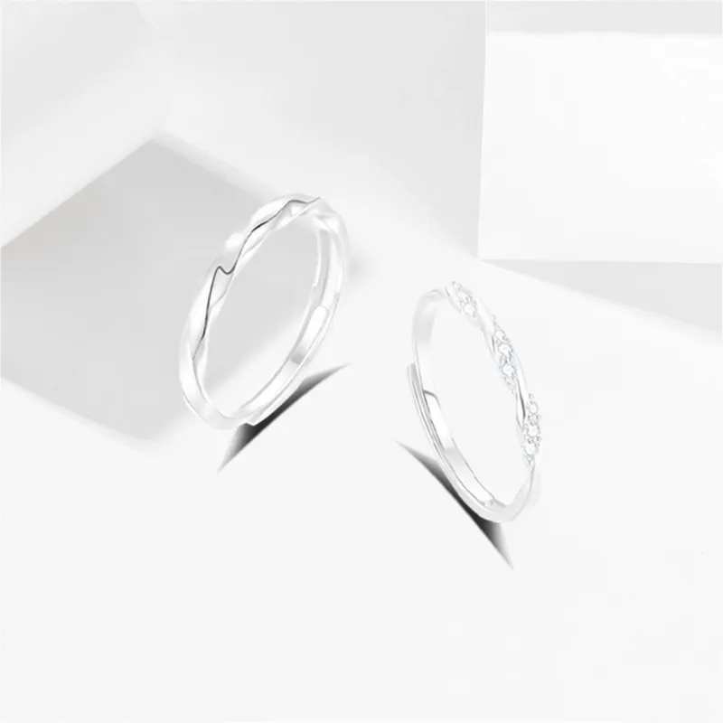 COPI Synthetic Cubic Zirconia Rings Unisex-2