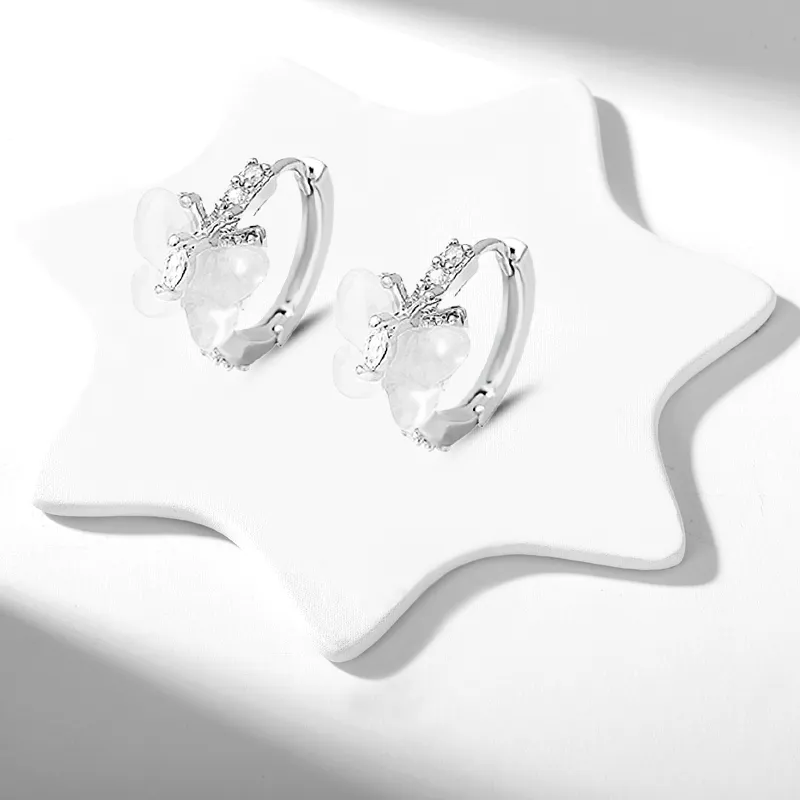COPI Alloy/Synthetic Cubic Zirconia Earrings Unisex-1