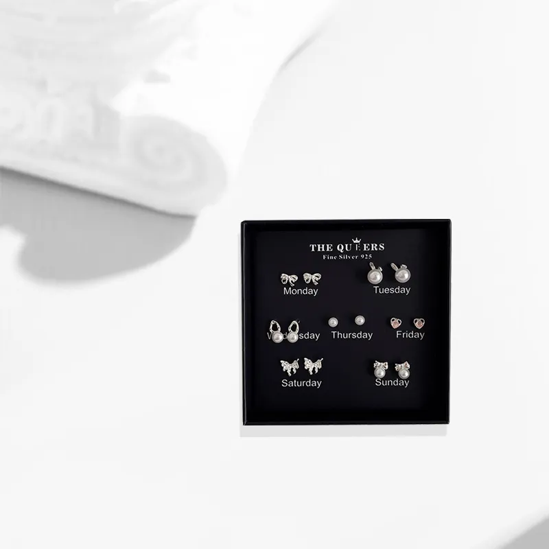 COPI S925 Sterling Silver Stud Stud Earrings Unisex-2