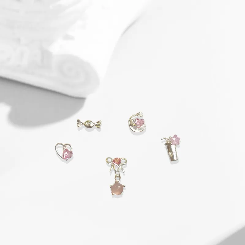 COPI Alloy Zircon Stud Earrings Unisex-2