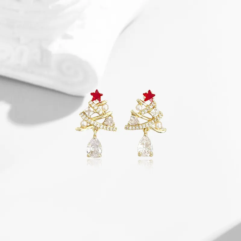 COPI Zircon Stud Earrings Unisex-2