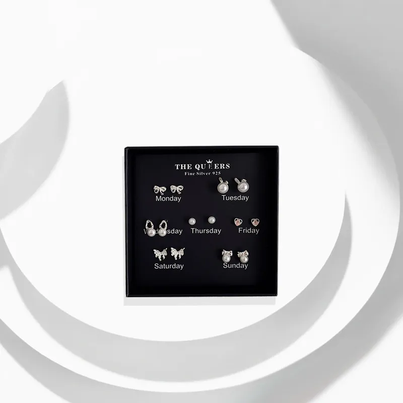 COPI S925 Sterling Silver Stud Stud Earrings Unisex-1