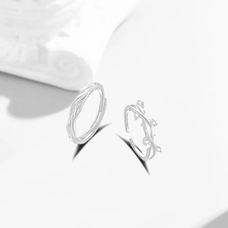 COPI Alloy Synthetic Cubic Zirconia Rings Unisex-2