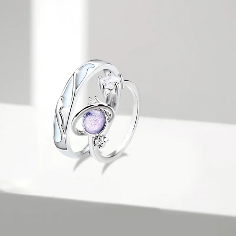 COPI Colored Glaze Rings Unisex-2