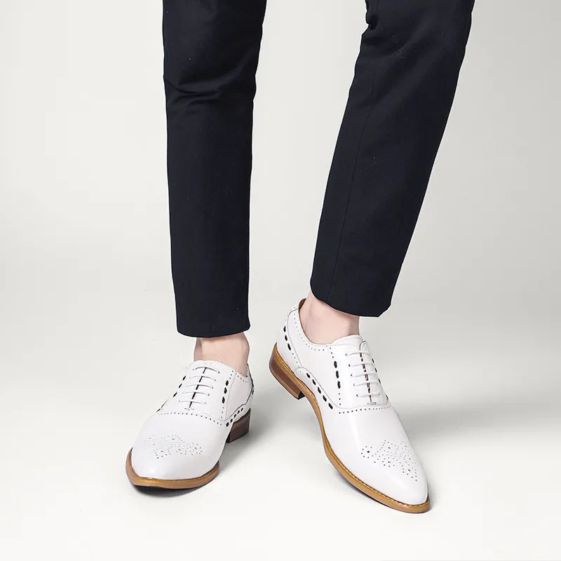 ASTON M.JAZZ Dress Shoes Men's White-9