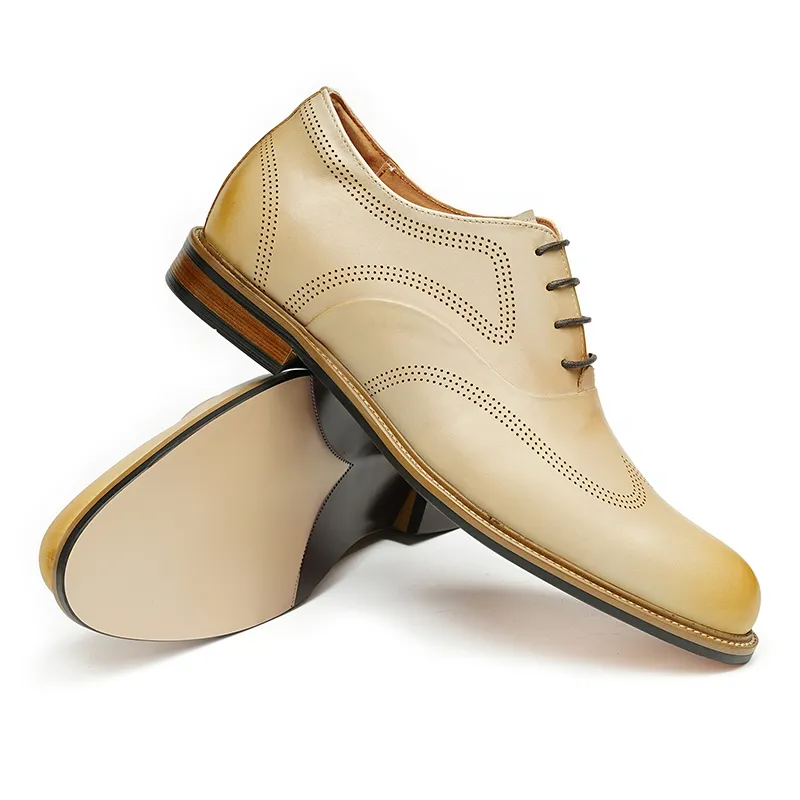 ASTON M.JAZZ Dress Shoes Men's Ecru-5