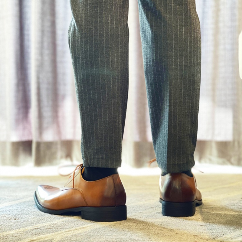 超人気ブティック Men Shoes Dress M.JAZZ ASTON Low-Top POIZON - 39 Brown 温室・飼育ケース