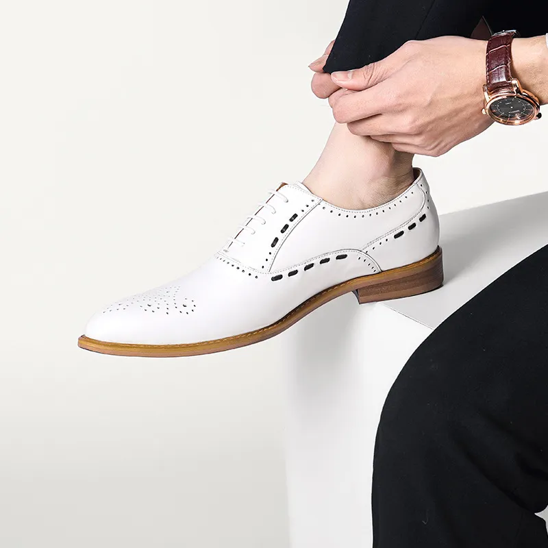 ASTON M.JAZZ Dress Shoes Men's White-8