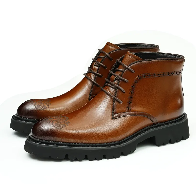 ASTON M.JAZZ Ankle Boots Men Black/Brown-2