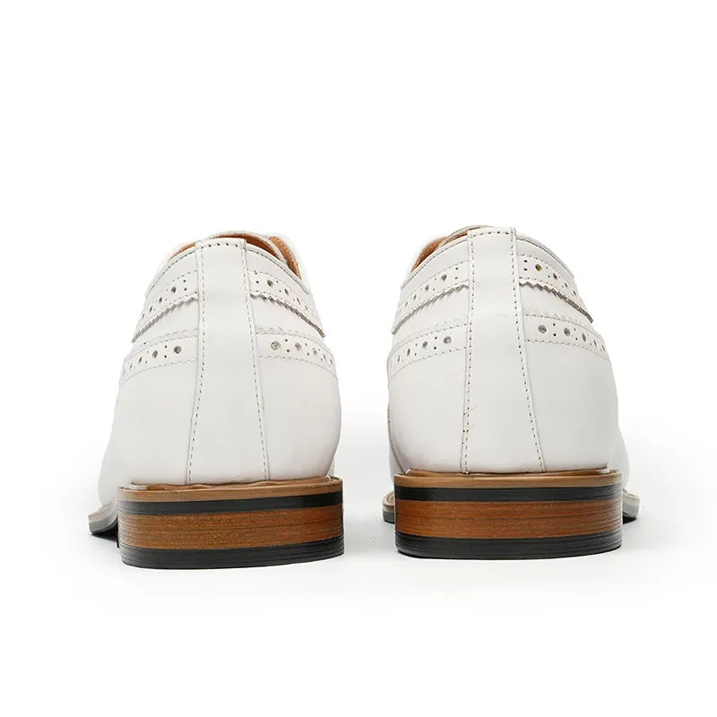 ASTON M.JAZZ Dress Shoes Men's White-5
