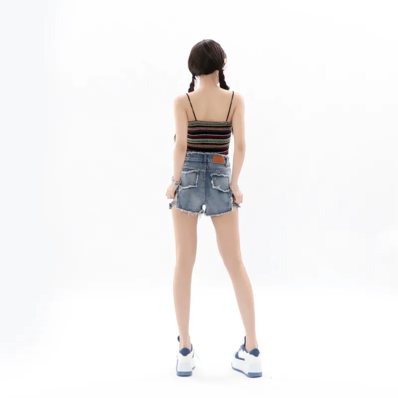 FOCOS STUDIO Denim Shorts Women's Blue-2