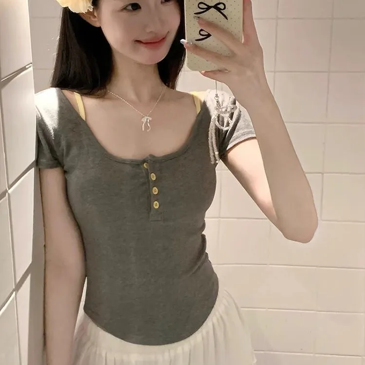 KUNZHUDAXIANG Regular T Shirt Women's-6