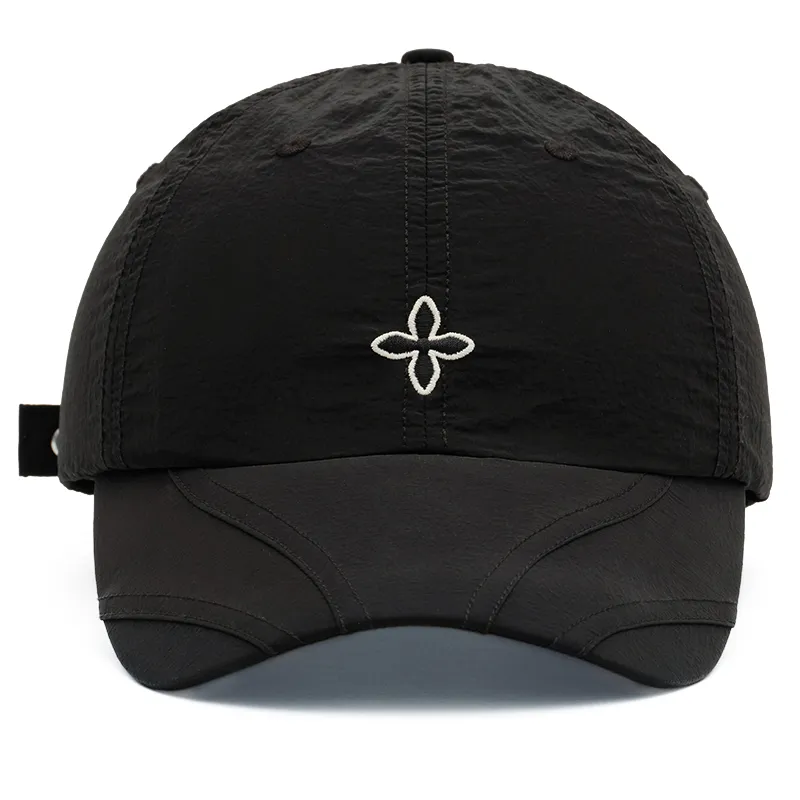 SMFK 100% Polyamide Baseball Caps Unisex Black Lightning-1
