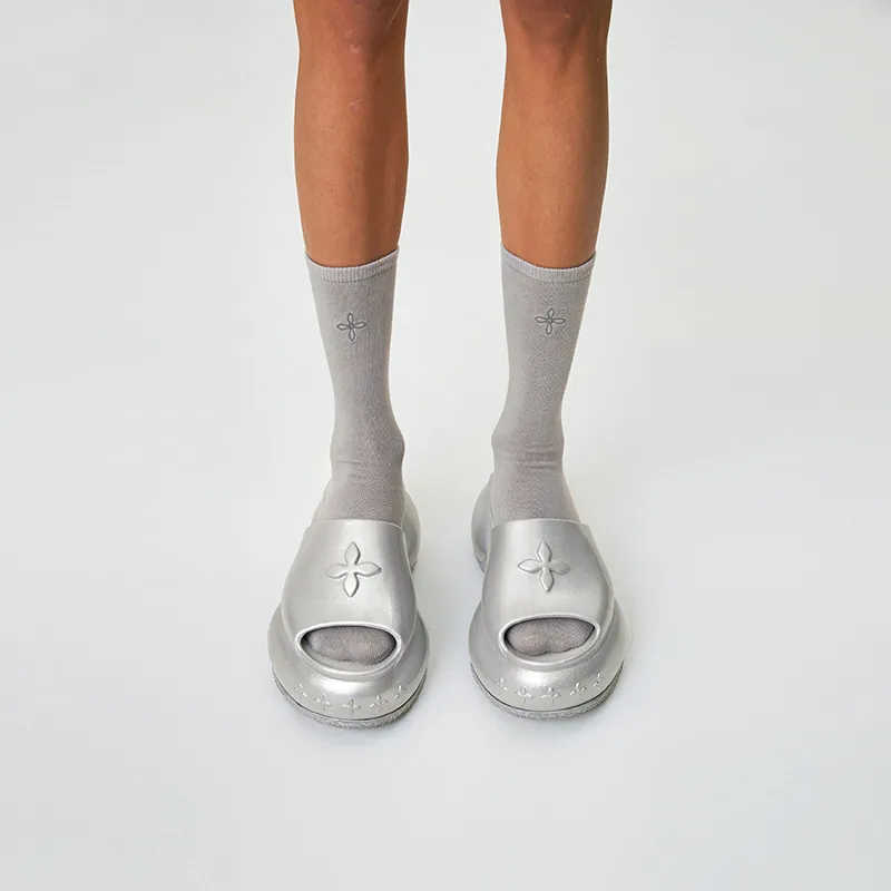 SMFK Slide Slippers Women's Starry Silver-5