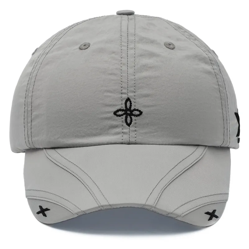 SMFK 100% Polyamide Baseball Caps Unisex Dusty Gray-1