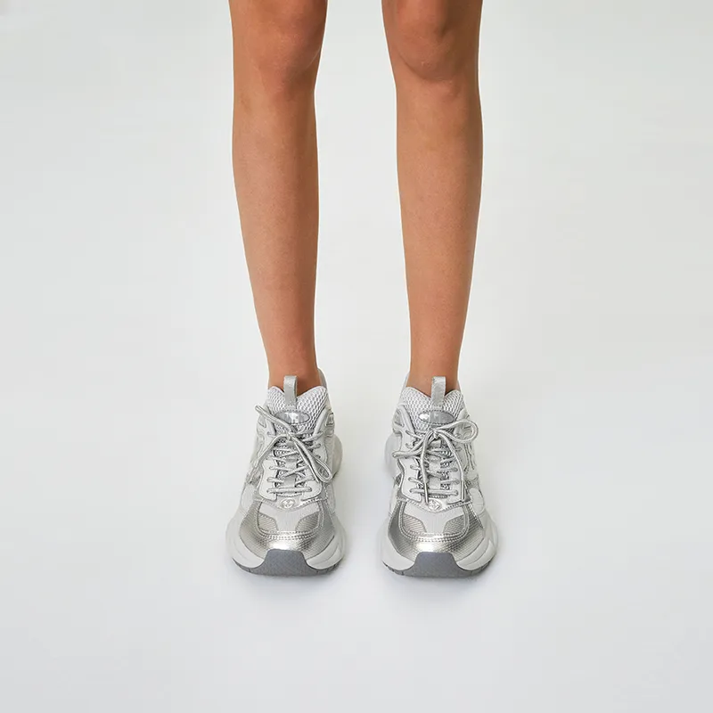 SMFK Low Top Chunky Sneakers Women's Dusty Gray-4