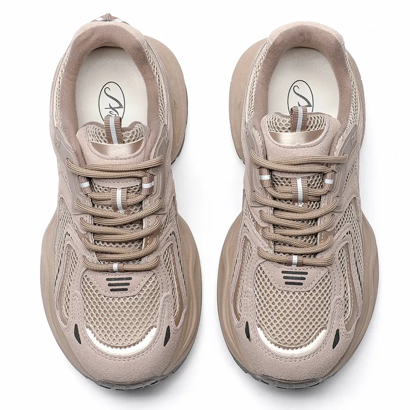 ABIDJAN Breathable Lightweight Low Top Chunky Sneakers Women's-27