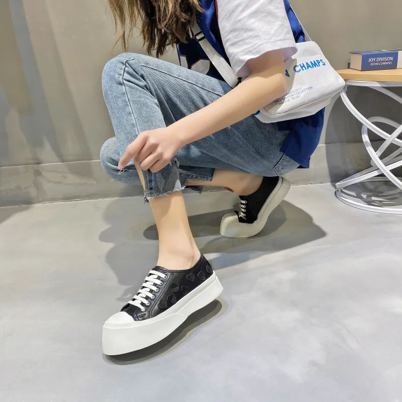 ABIDJAN Height Increasing Low-Top Casual Shoes Women's-18