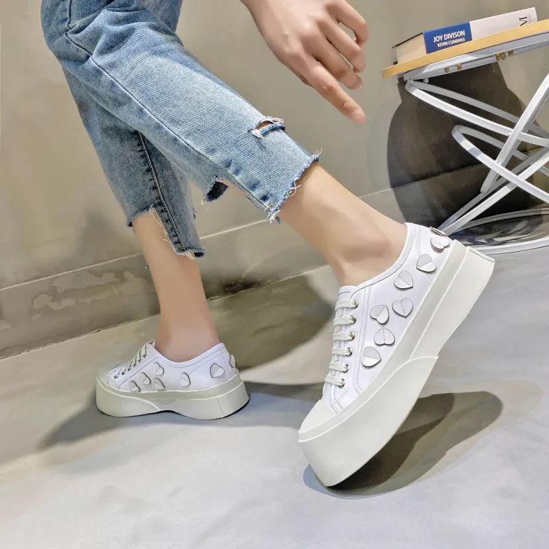 ABIDJAN Height Increasing Low-Top Casual Shoes Women's-7