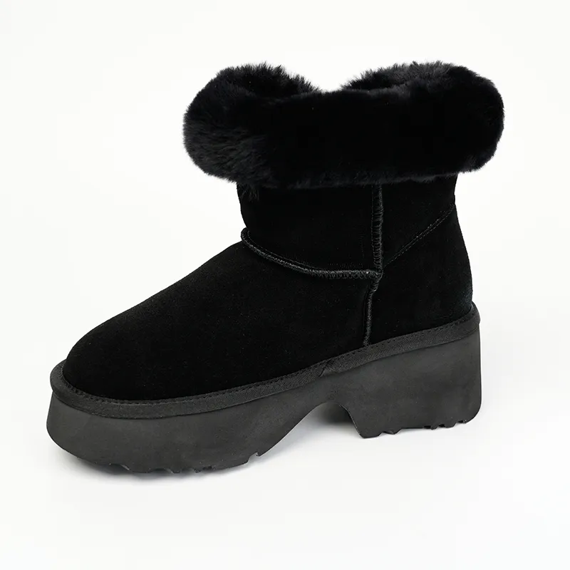 ABIDJAN Warm Winter Series Height Increasing Crew Snow Boots Women's-6