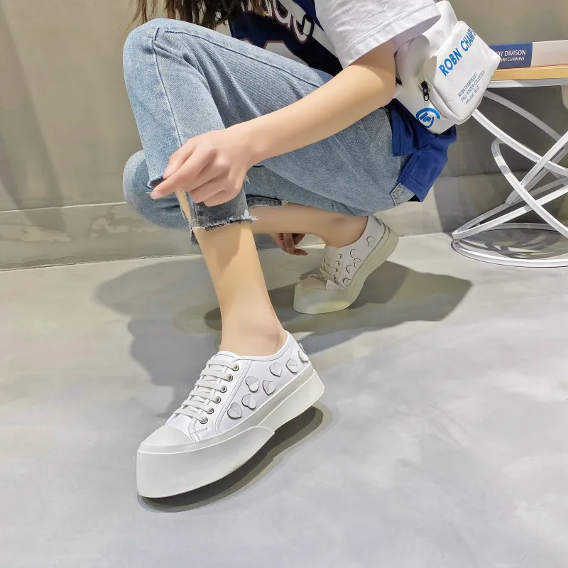 ABIDJAN Height Increasing Low-Top Casual Shoes Women's-5