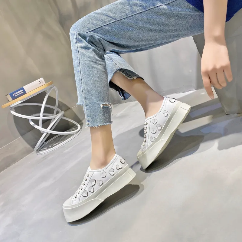 ABIDJAN Height Increasing Low-Top Casual Shoes Women's-10