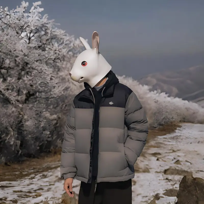 Rabbit House Down Jacket Unisex-11