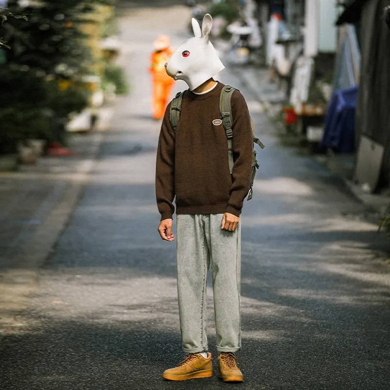 Rabbit House Spring And Fall Jeans Men's-5
