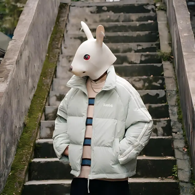 Rabbit House Down Jacket Unisex-12