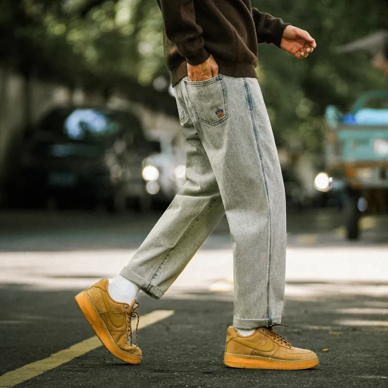 Rabbit House Spring And Fall Jeans Men's-3