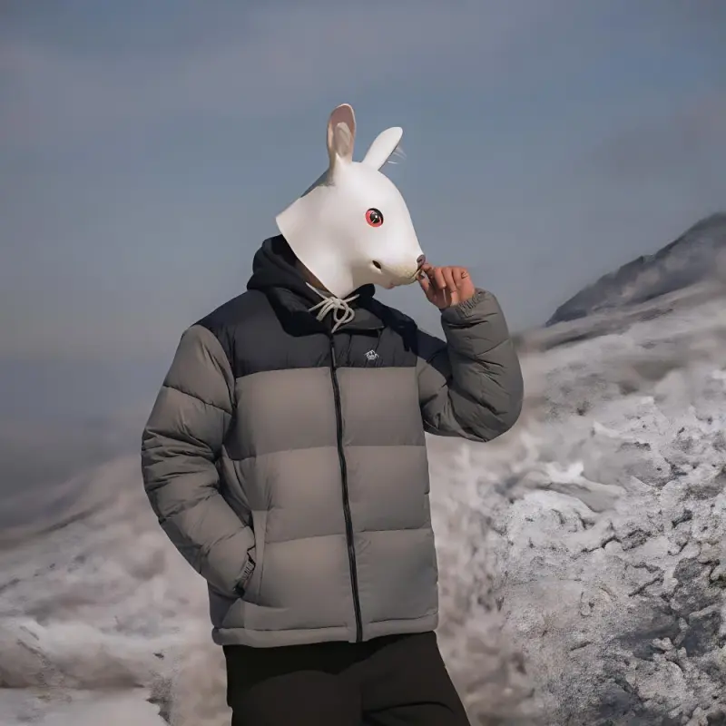 Rabbit House Down Jacket Unisex-10