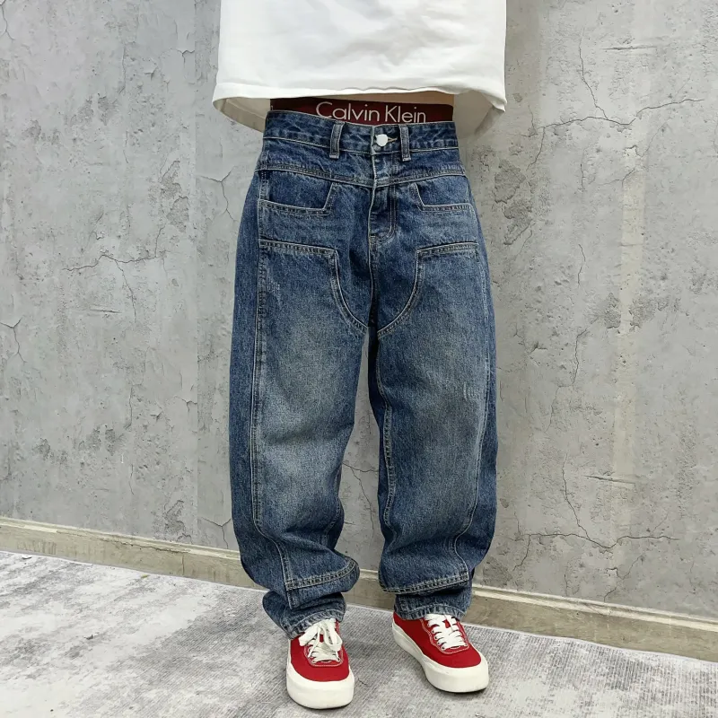 Rabbit House Jeans Unisex Blue-2