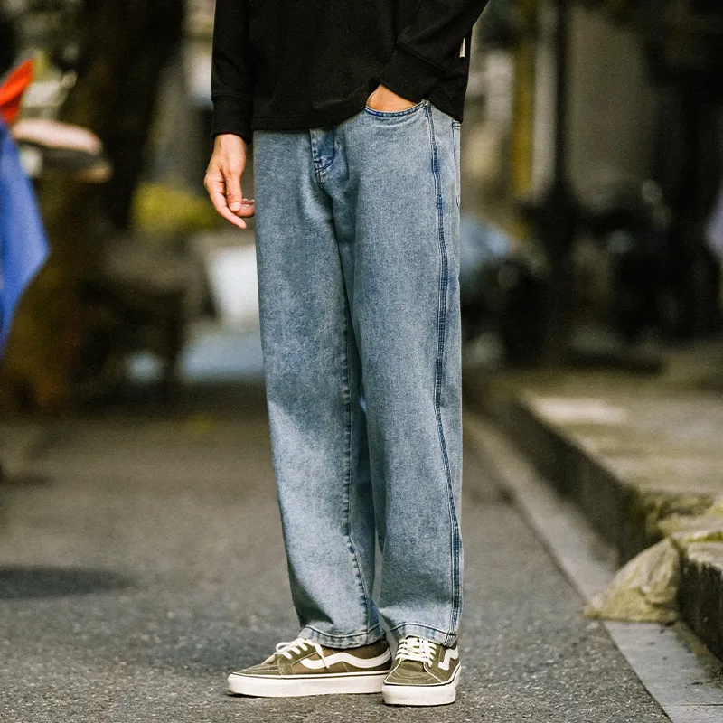 Rabbit House Spring And Fall Jeans Men's-11