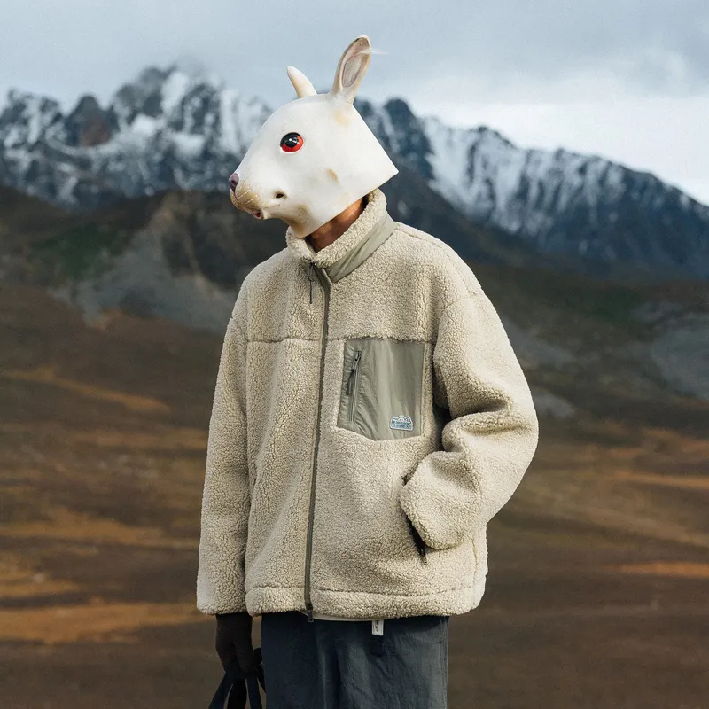 Rabbit House Puffer Jacket Unisex Soybean Beige Yellow-2