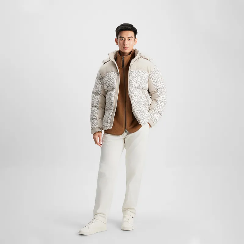 Tommy Hilfiger Puffy Down Jacket Men's Beige-3