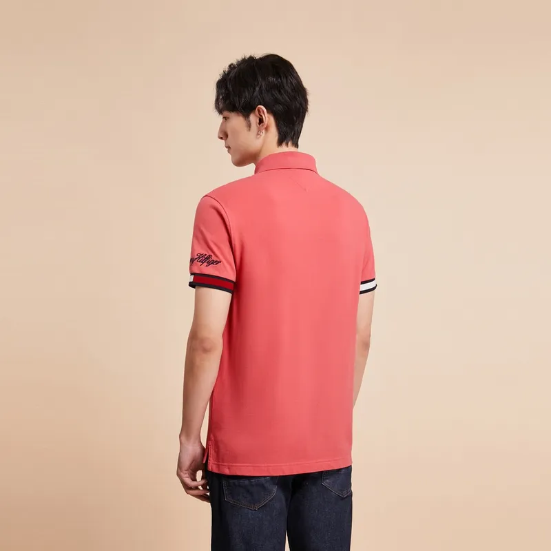 Tommy Hilfiger T Shirt Men's Coral Red XIX-2