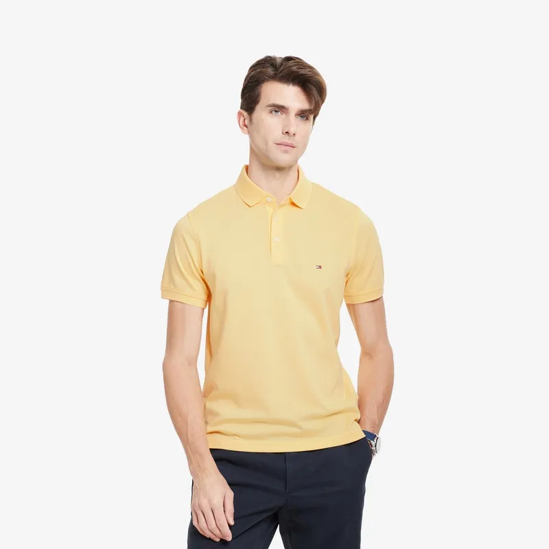 Tommy Hilfiger Logo embroidered Cotton Polo Shirt-21