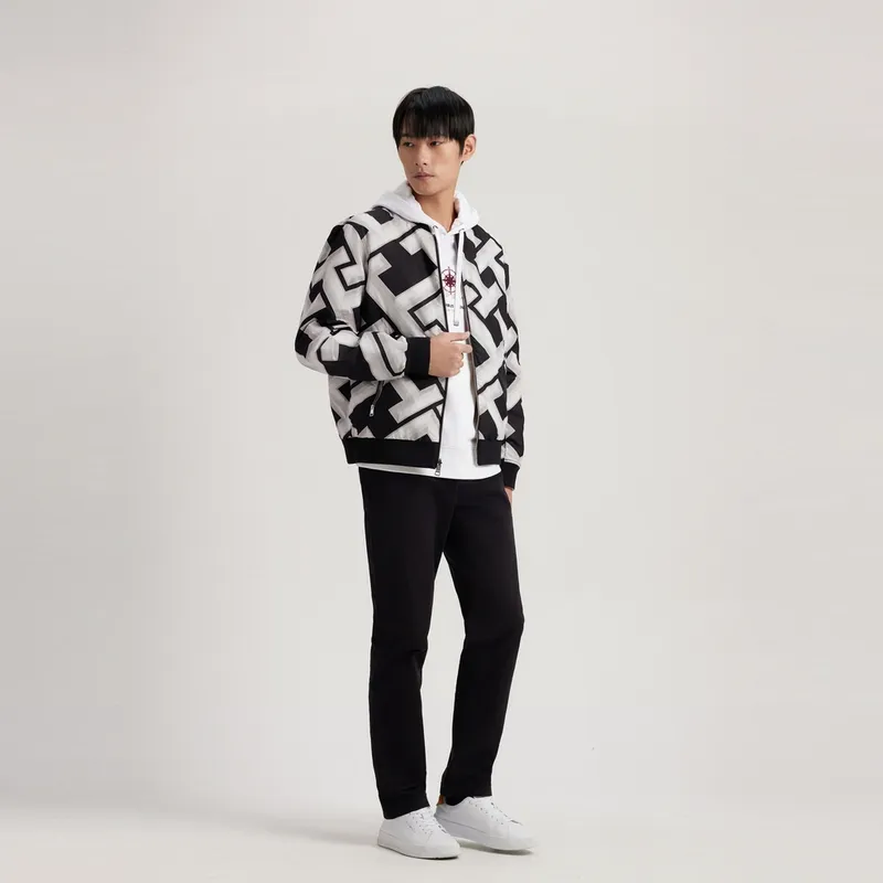 Tommy Hilfiger Jacket Men's Khaki/Black White-9