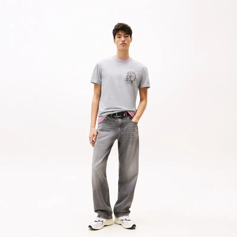 Tommy Hilfiger T Shirts Men Gray Q13-4