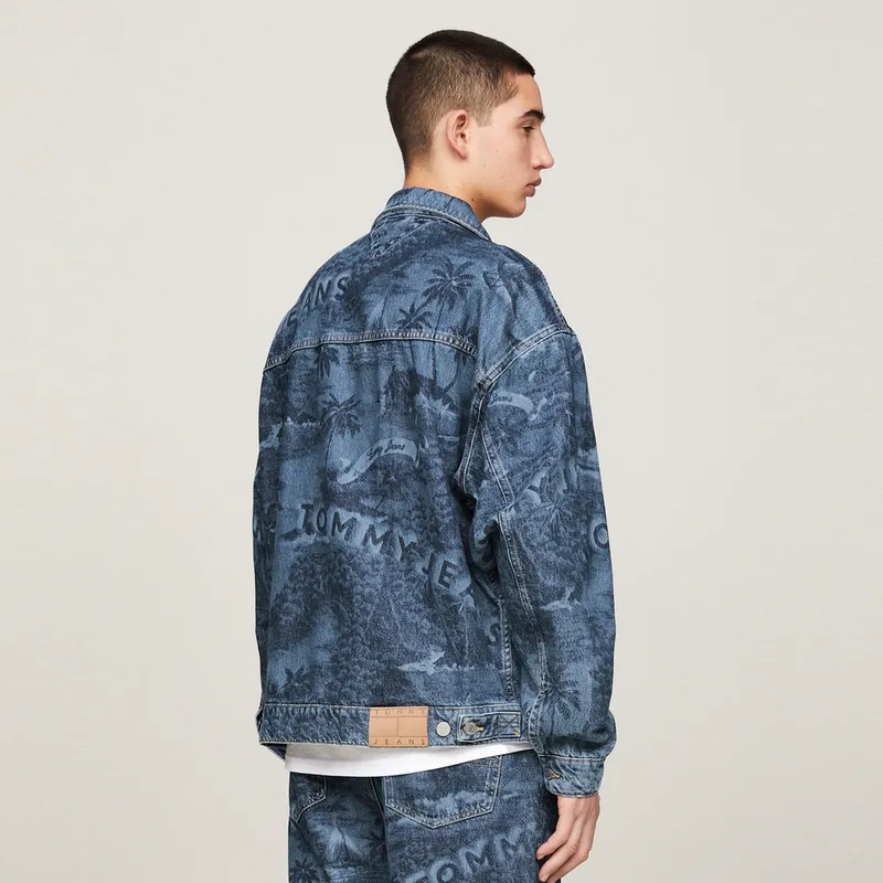 Tommy Hilfiger Denim Jacket Unisex Dark Denim Blue-3