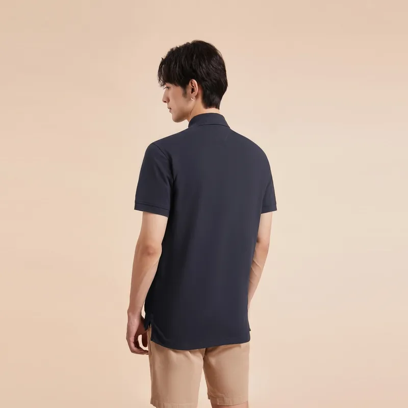 Tommy Hilfiger Polo Shirts Men Dark Blue FAP-2