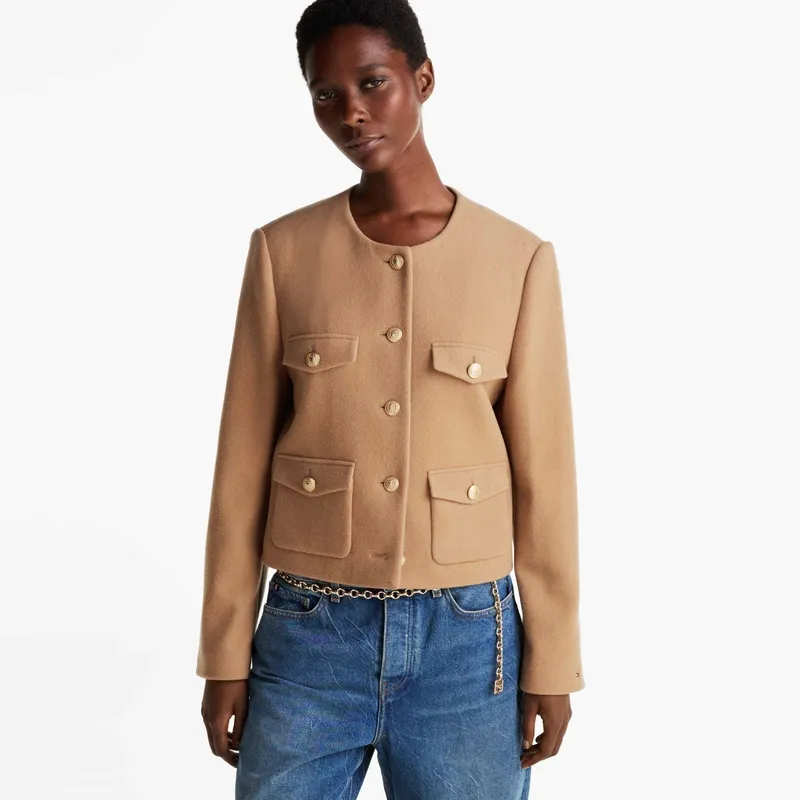 Tommy Hilfiger Cropped Wool Jacket-2